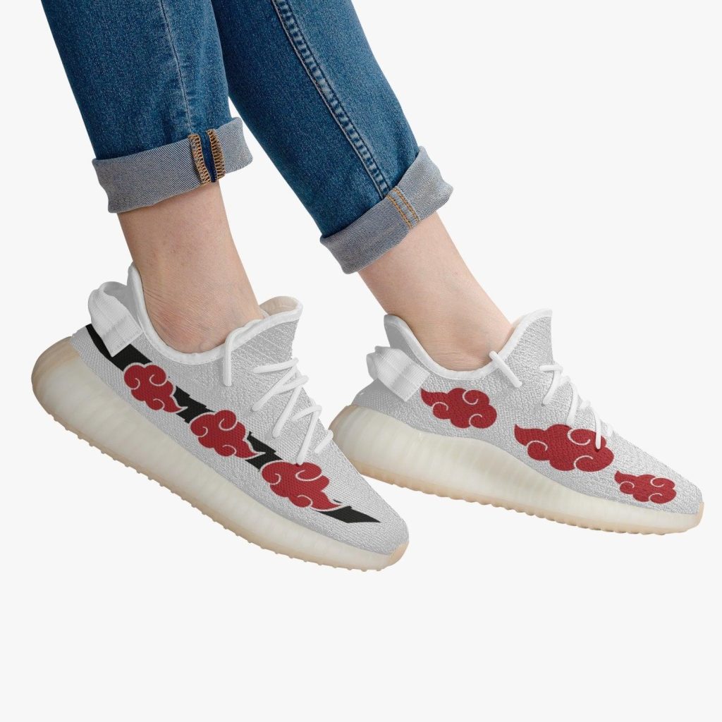 naruto akatsuki white yz shoes 7 - Anime Shoes UK Store
