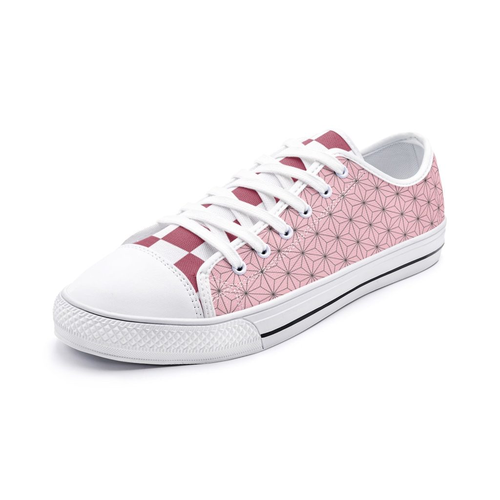 nezuko kamado demon slayer classic low top canvas shoes - Anime Shoes UK Store
