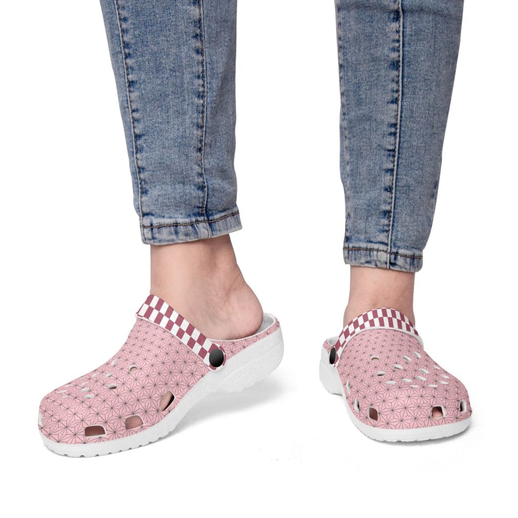 nezuko kamado demon slayer custom clogs 3 - Anime Shoes UK Store