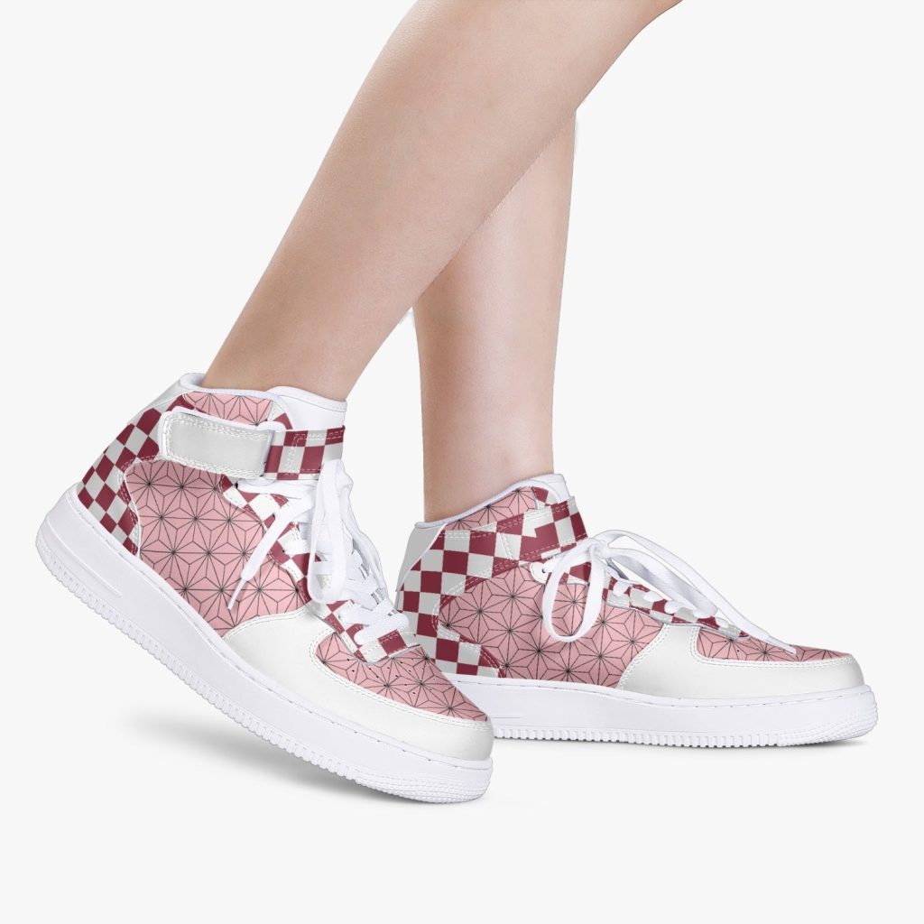 nezuko kamado demon slayer high top kamikaze shoes 9 - Anime Shoes UK Store