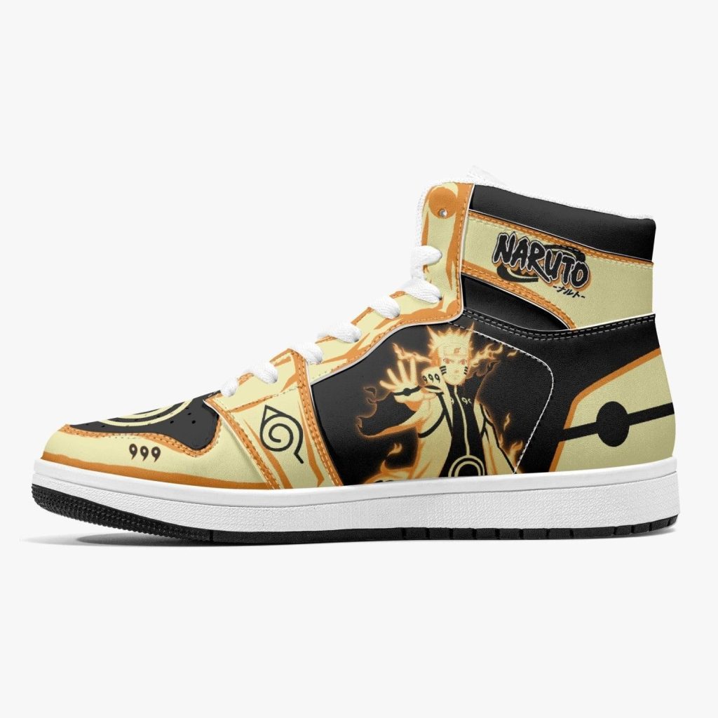 nine tails chakra mode naruto shippuden j force shoes 10 - Anime Shoes UK Store