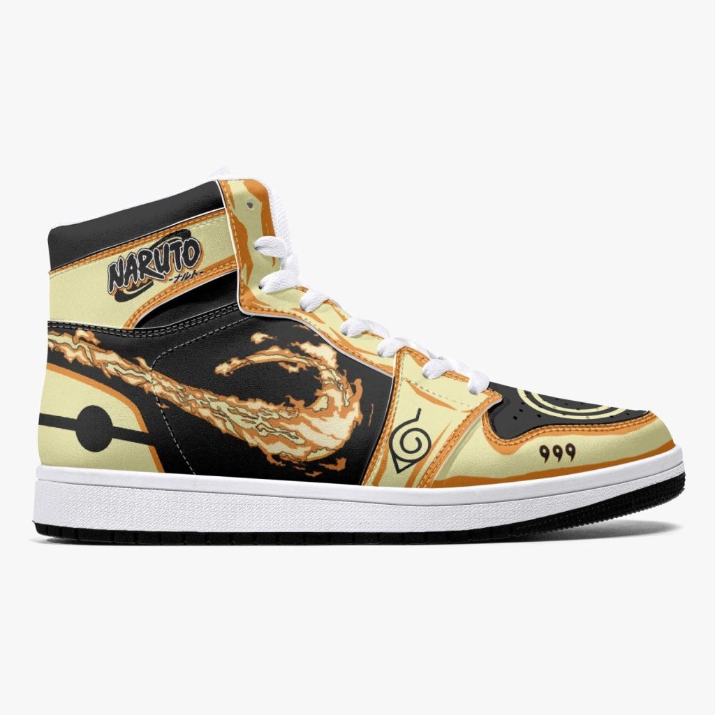 nine tails chakra mode naruto shippuden j force shoes 11 - Anime Shoes UK Store