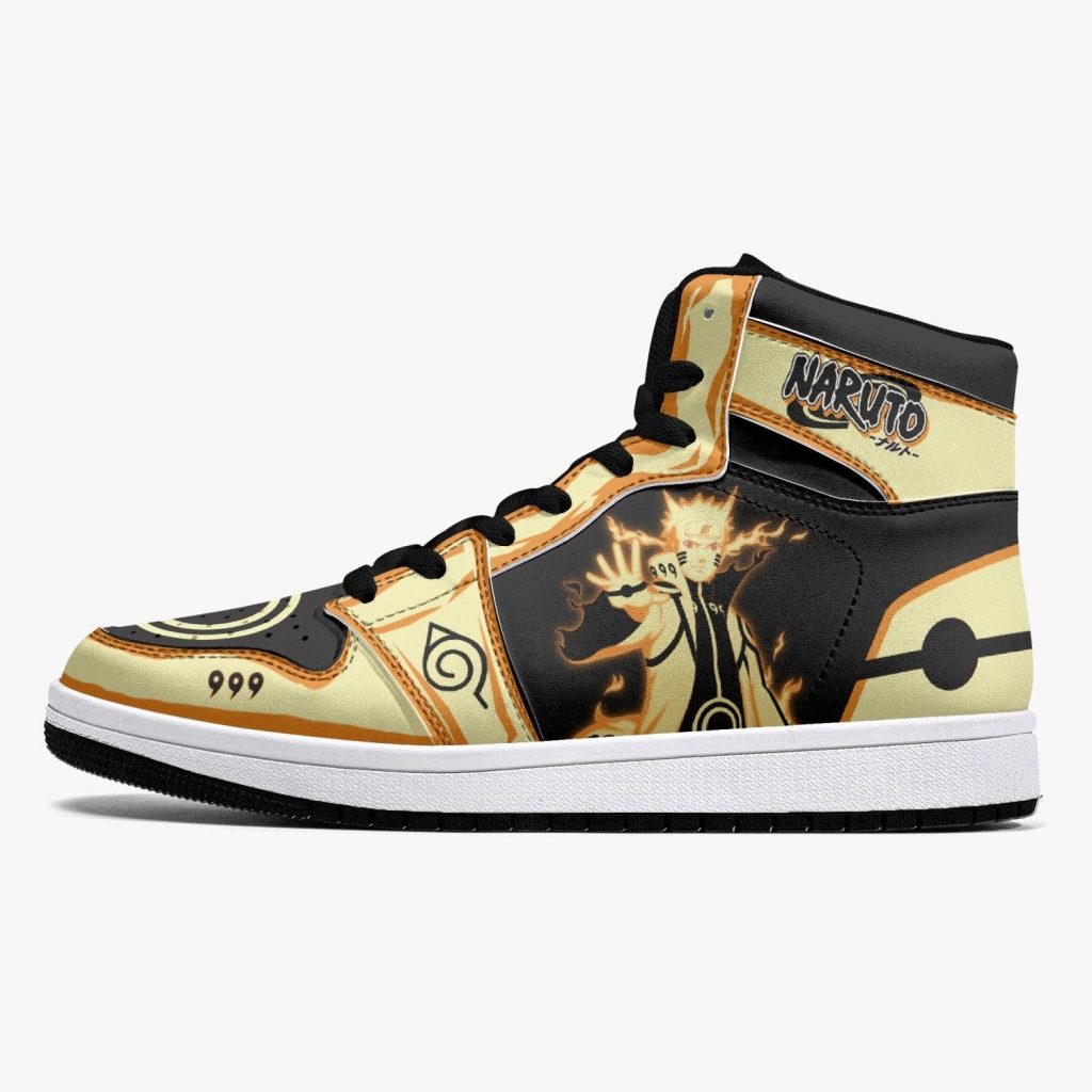 nine tails chakra mode naruto shippuden j force shoes 18 - Anime Shoes UK Store