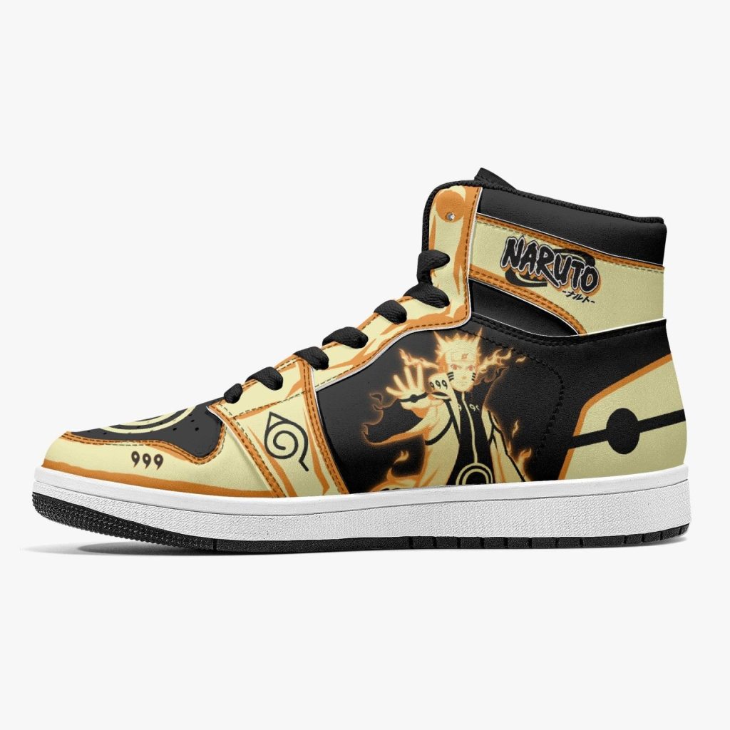 nine tails chakra mode naruto shippuden j force shoes 20 - Anime Shoes UK Store