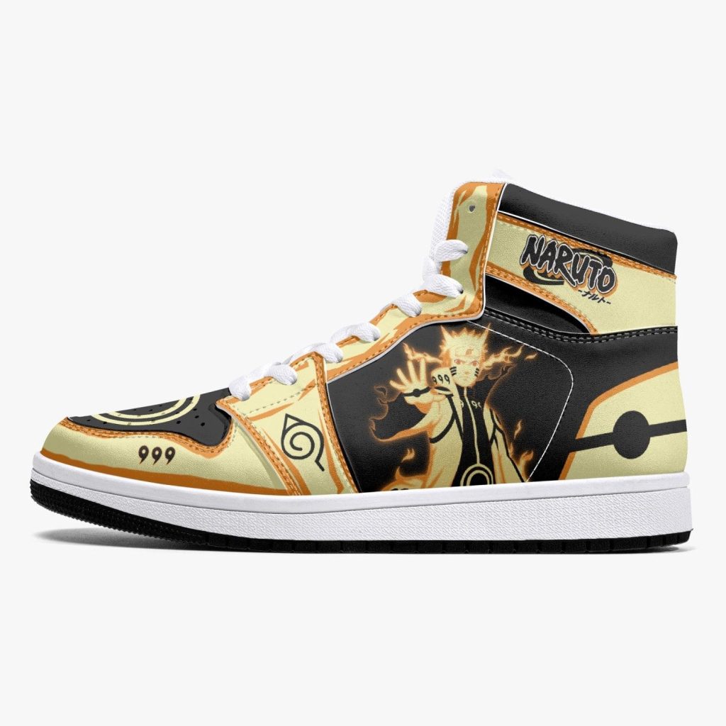nine tails chakra mode naruto shippuden j force shoes 7 - Anime Shoes UK Store