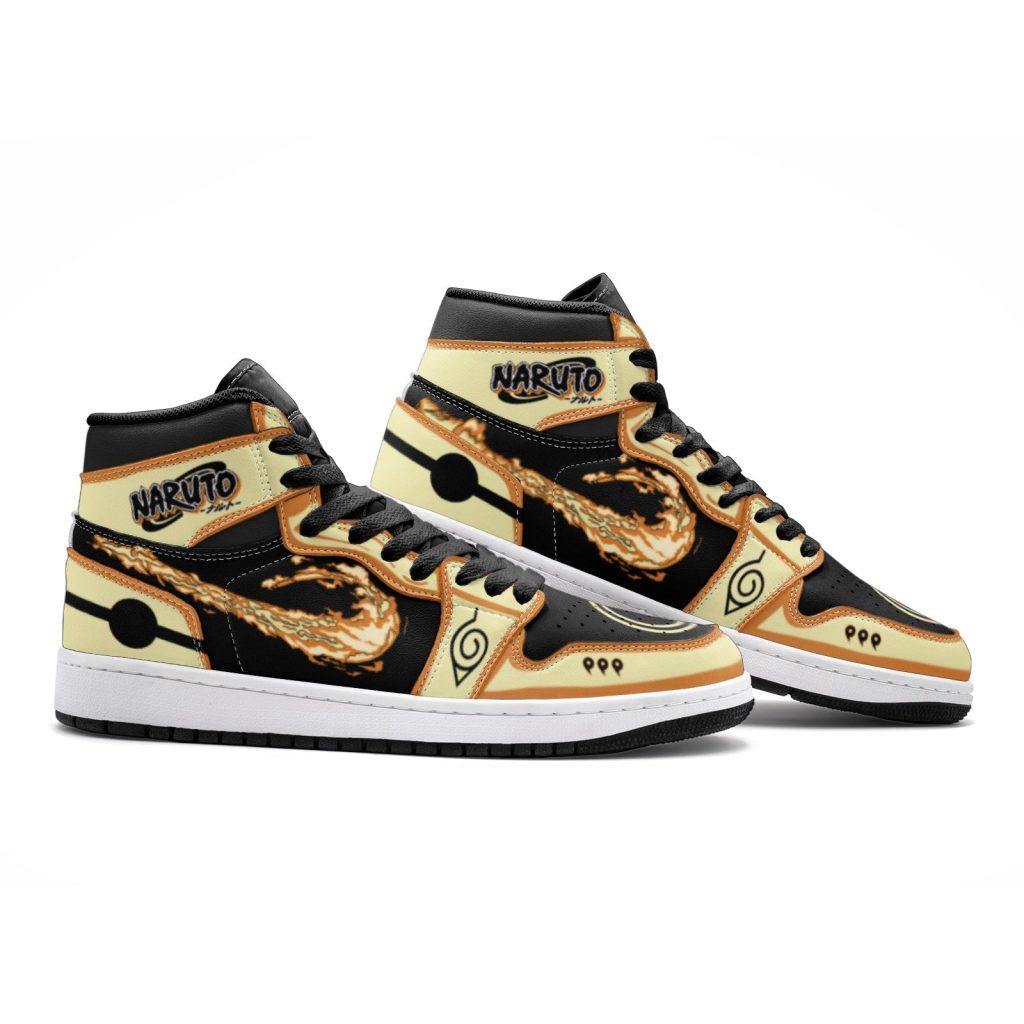 nine tails chakra mode naruto shippuden jd1 shoes 2 - Anime Shoes UK Store