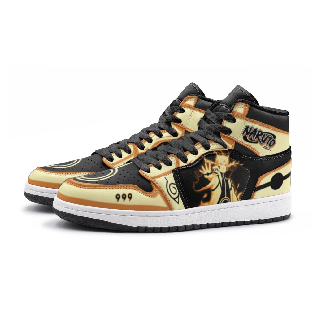 nine tails chakra mode naruto shippuden jd1 shoes 3 - Anime Shoes UK Store