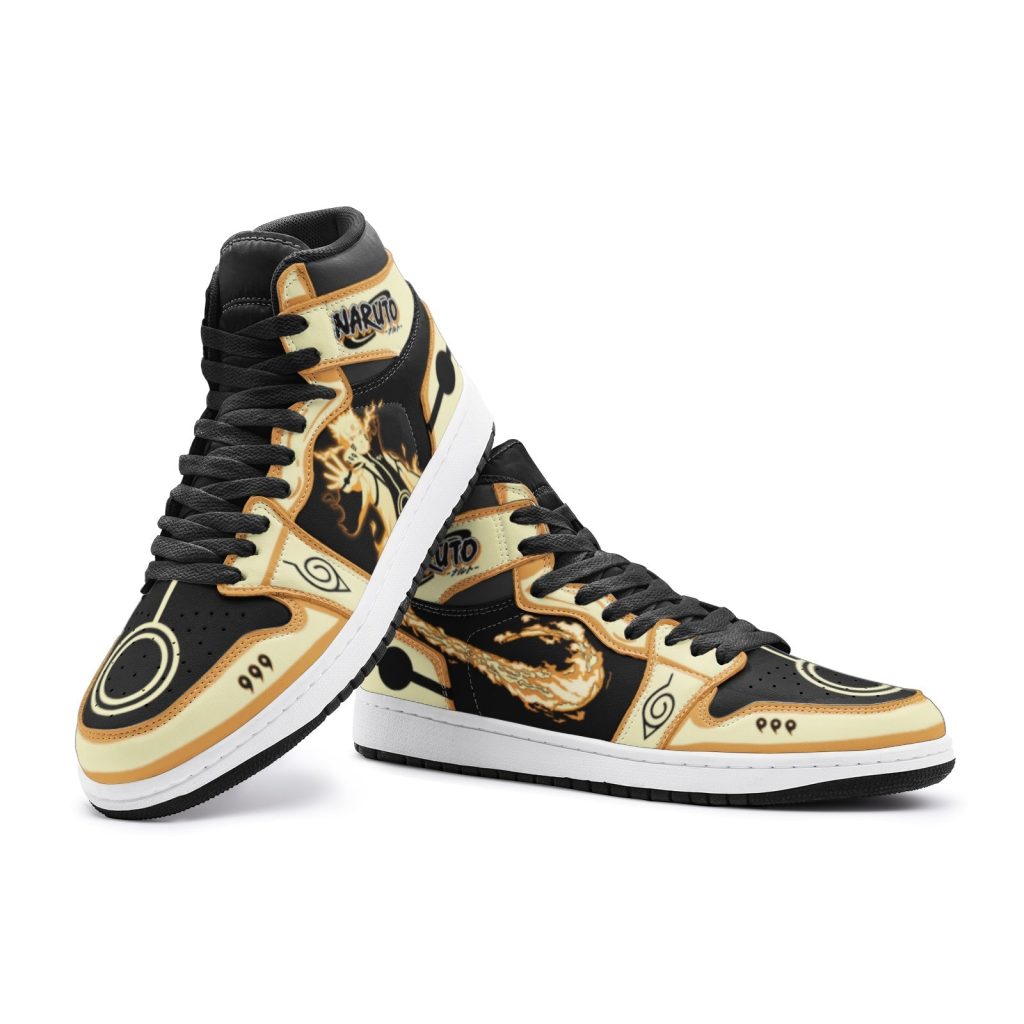 nine tails chakra mode naruto shippuden jd1 shoes 4 - Anime Shoes UK Store