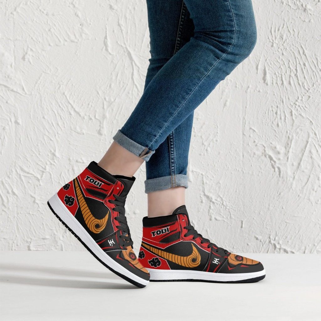obito tobi uchiha akatsuki naruto j force shoes 5 - Anime Shoes UK Store