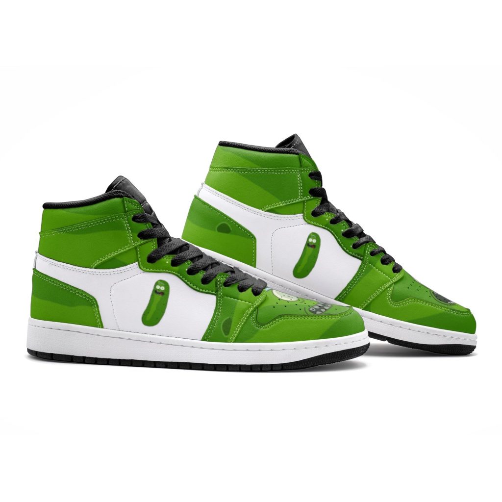 pickle rick face rick and morty jd1 shoes 2 - Anime Shoes UK Store