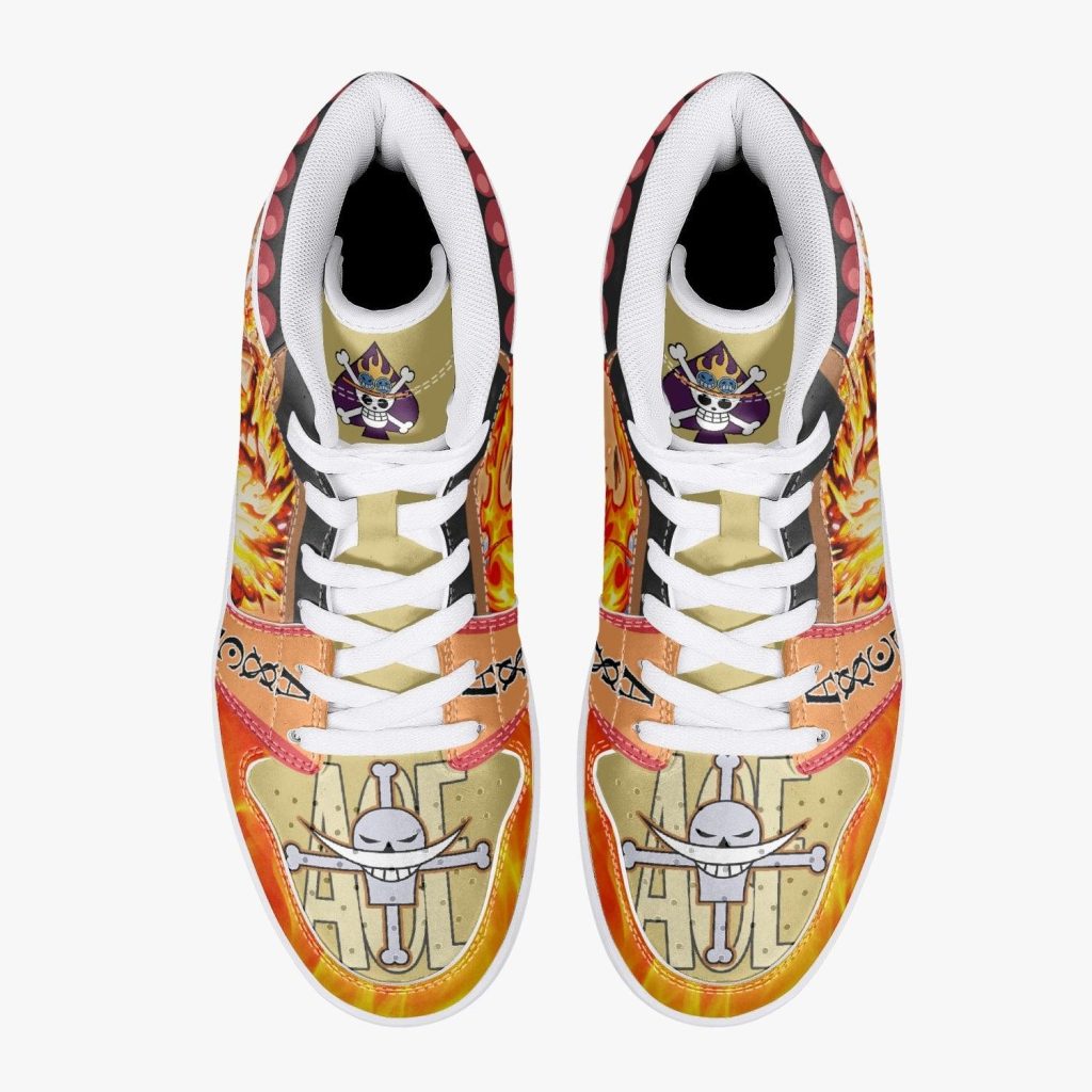 portgas d ace one piece j force shoes 13 - Anime Shoes UK Store