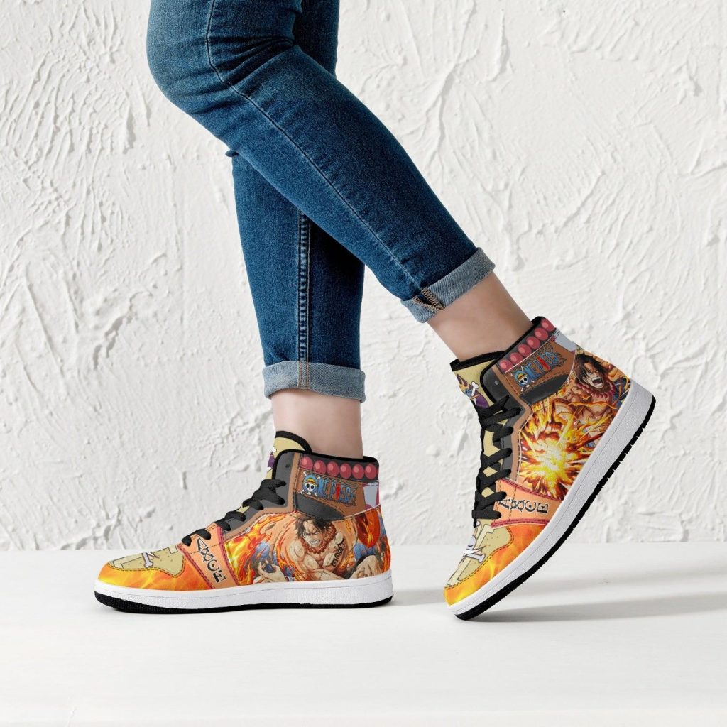 portgas d ace one piece j force shoes 8 - Anime Shoes UK Store