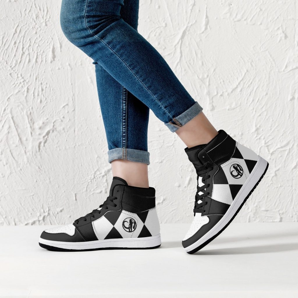 power rangers black j force shoes 8 - Anime Shoes UK Store