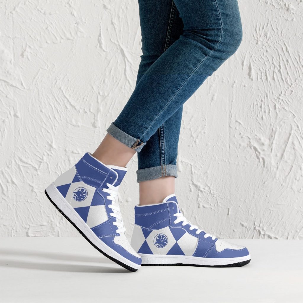 power rangers blue j force shoes 14 - Anime Shoes UK Store