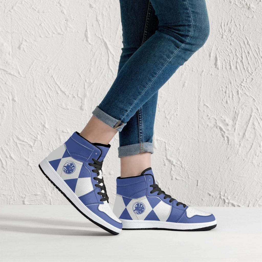 power rangers blue j force shoes 6 - Anime Shoes UK Store