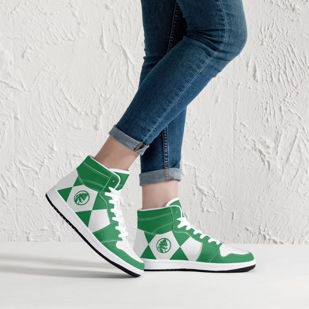 power rangers green j force shoes 15 - Anime Shoes UK Store