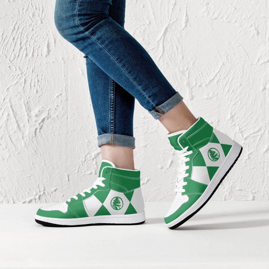power rangers green j force shoes 18 - Anime Shoes UK Store