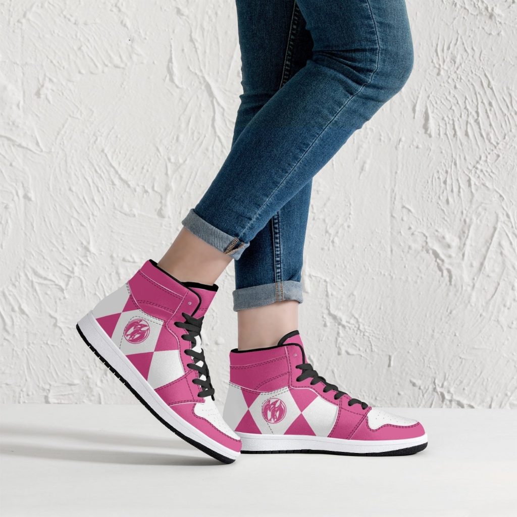power rangers pink j force shoes 8 - Anime Shoes UK Store