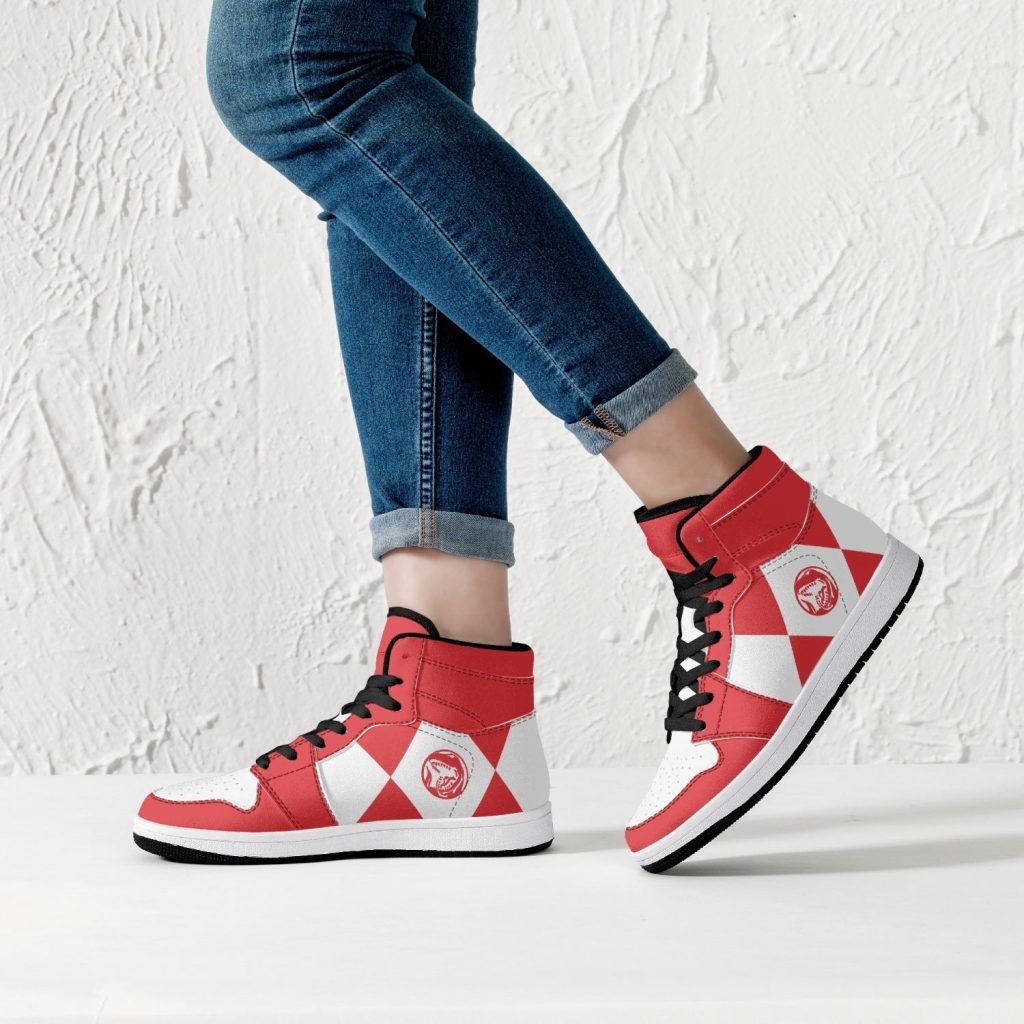 power rangers red j force shoes 6 - Anime Shoes UK Store