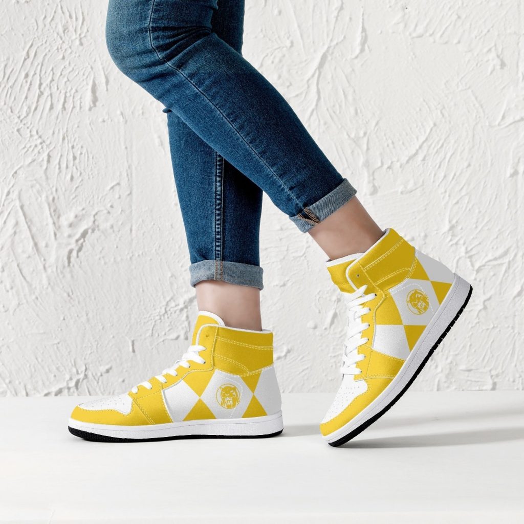 power rangers yellow j force shoes 19 - Anime Shoes UK Store
