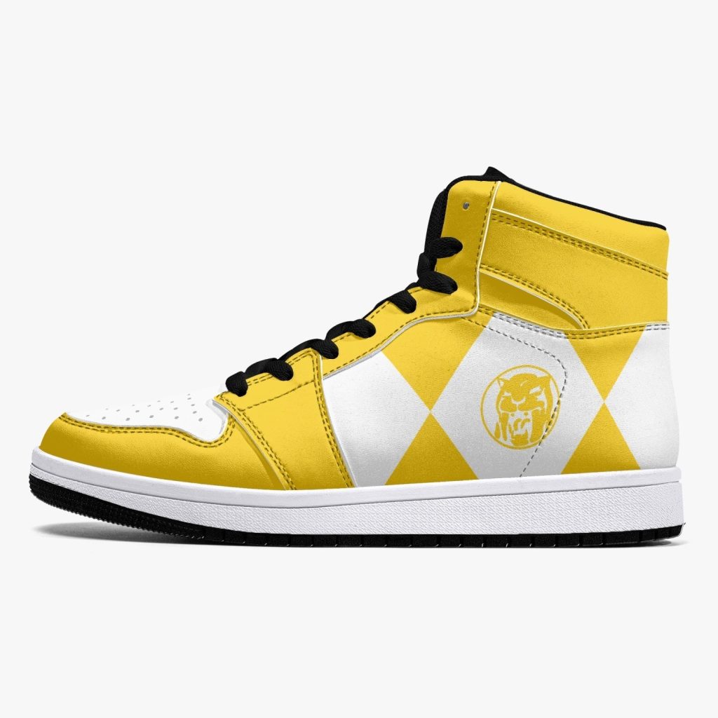 power rangers yellow j force shoes 23 - Anime Shoes UK Store