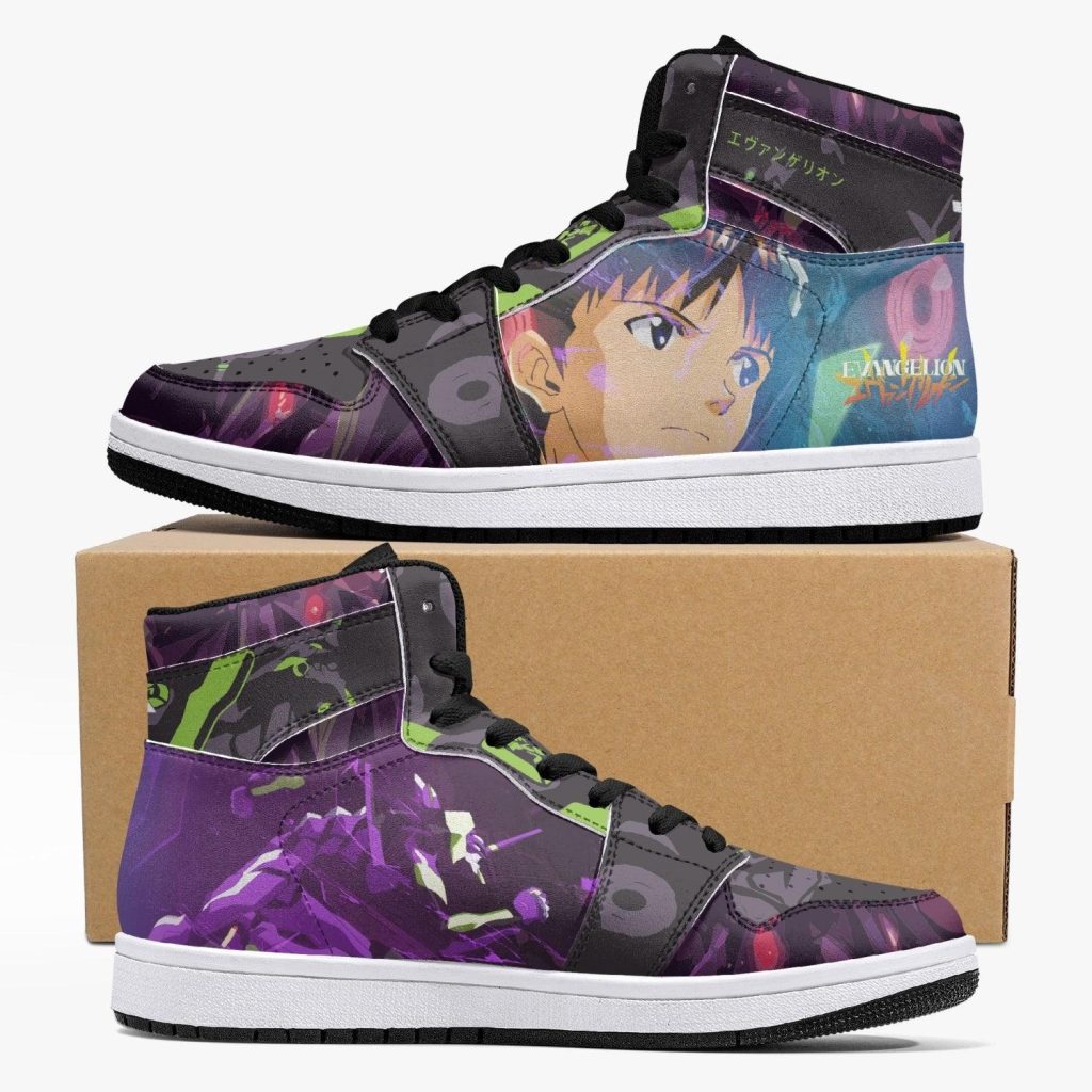 shinji ikari eva unit 01 neon genesis evangelion j force shoes - Anime Shoes UK Store