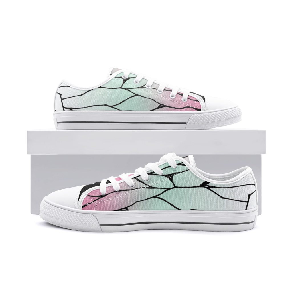 shinobu kocho demon slayer classic low top canvas shoes 2 - Anime Shoes UK Store