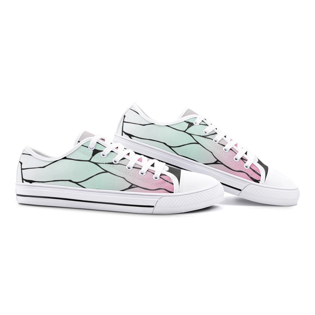 shinobu kocho demon slayer classic low top canvas shoes 3 - Anime Shoes UK Store