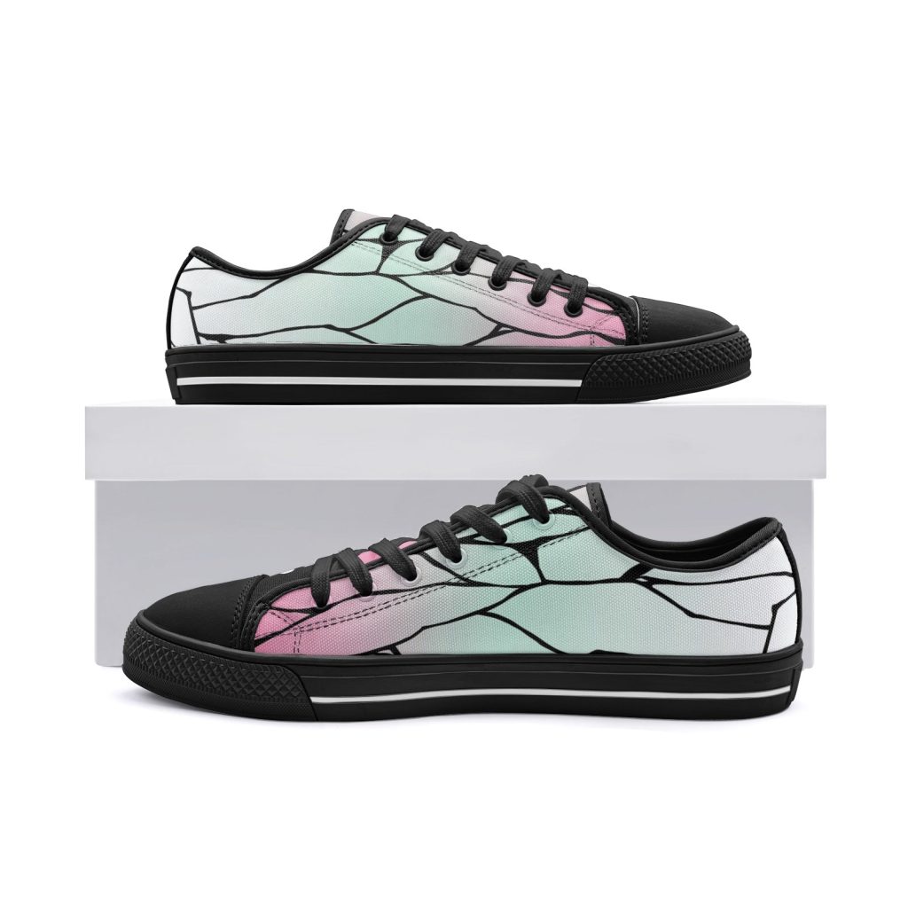 shinobu kocho demon slayer classic low top canvas shoes 6 - Anime Shoes UK Store