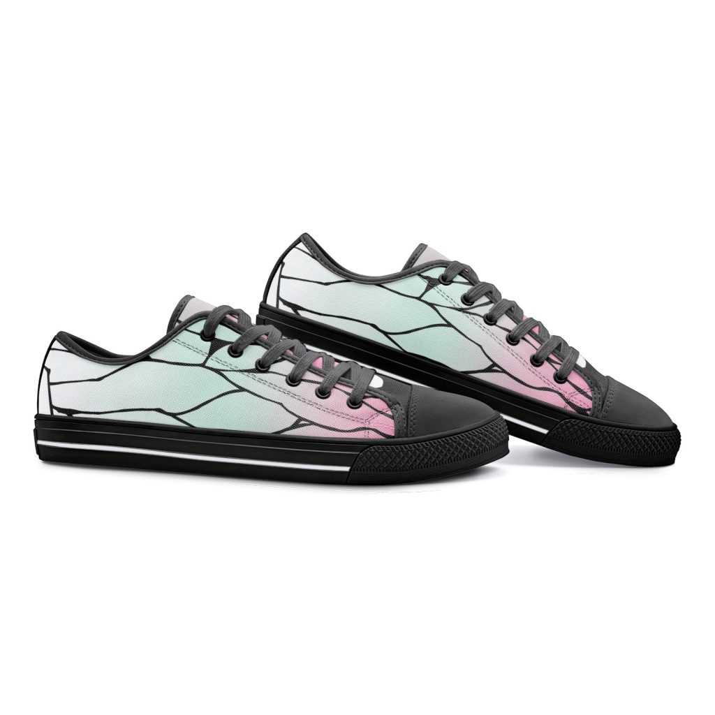 shinobu kocho demon slayer classic low top canvas shoes 7 - Anime Shoes UK Store