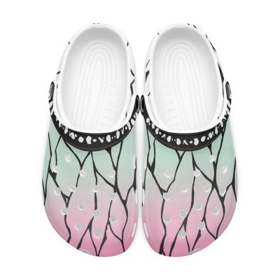 shinobu kocho demon slayer custom clogs 2 - Anime Shoes UK Store