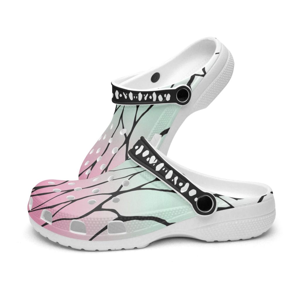 shinobu kocho demon slayer custom clogs 5 - Anime Shoes UK Store