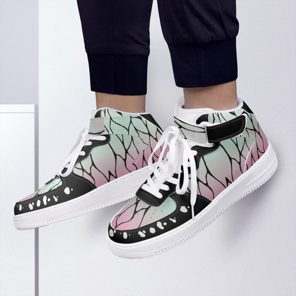 shinobu kocho demon slayer high top kamikaze shoes 11 - Anime Shoes UK Store