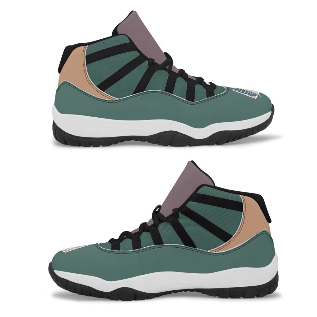 survey corps attack on titan aj11 basketball shoes - Anime Shoes UK Store