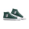 survey corps attack on titan classic high top canvas shoes 3 - Anime Shoes UK Store