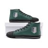 survey corps attack on titan classic high top canvas shoes 5 - Anime Shoes UK Store