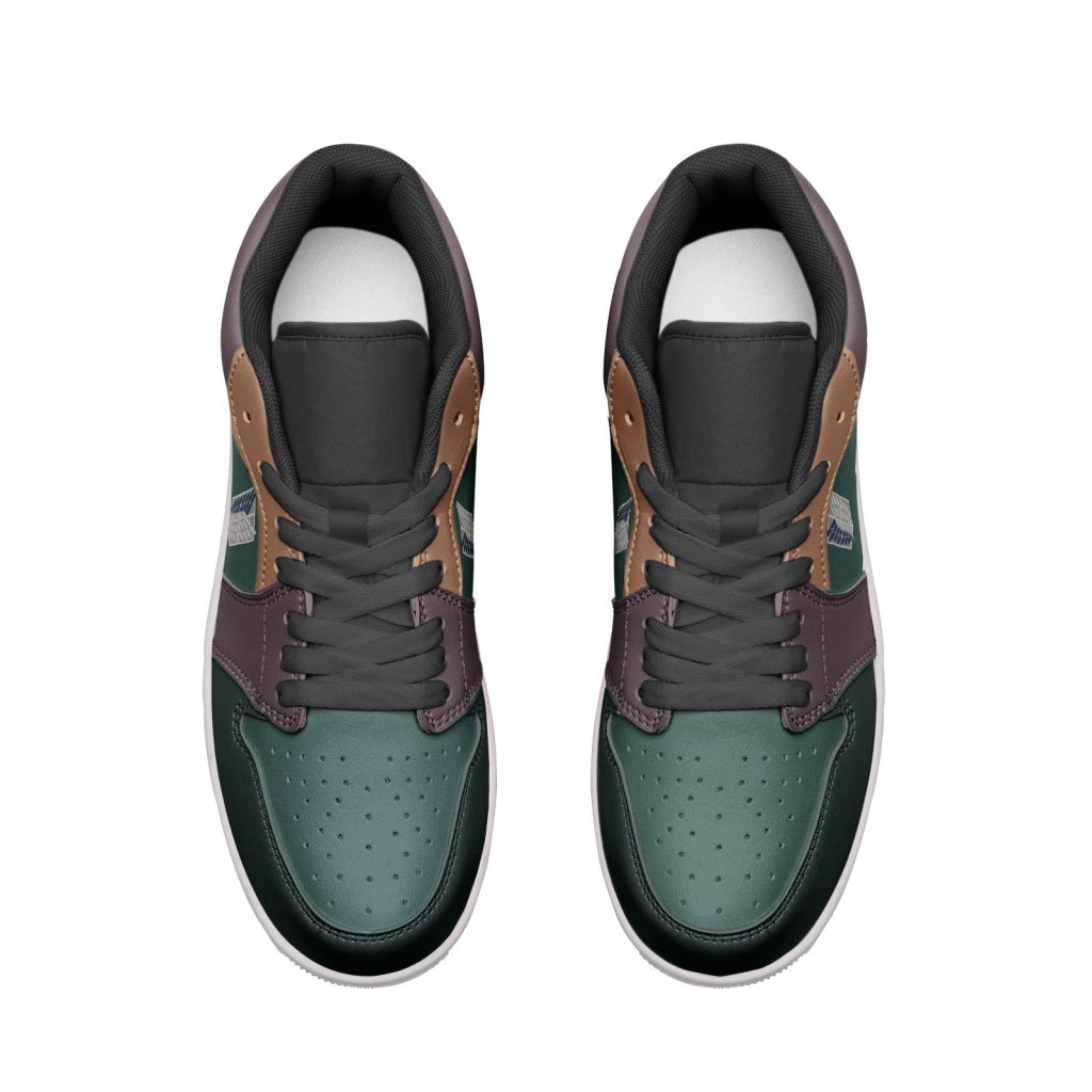 survey corps attack on titan low top jd1 shoes 6 - Anime Shoes UK Store