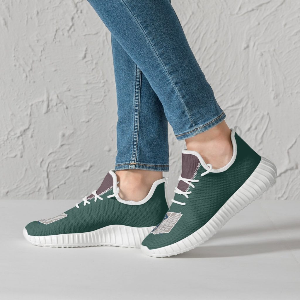 survey corps attack on titan mesh nishi shoes 13 - Anime Shoes UK Store
