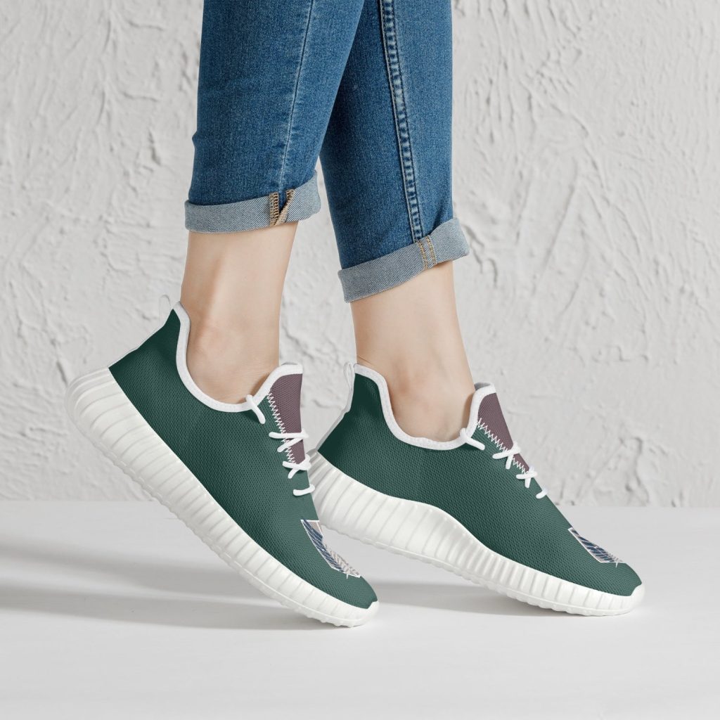 survey corps attack on titan mesh nishi shoes 15 - Anime Shoes UK Store