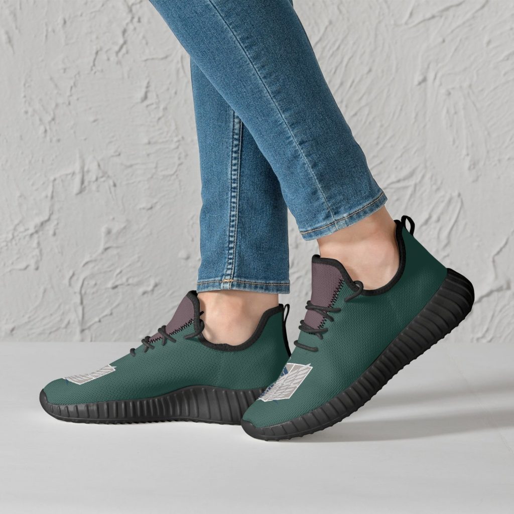 survey corps attack on titan mesh nishi shoes 4 - Anime Shoes UK Store