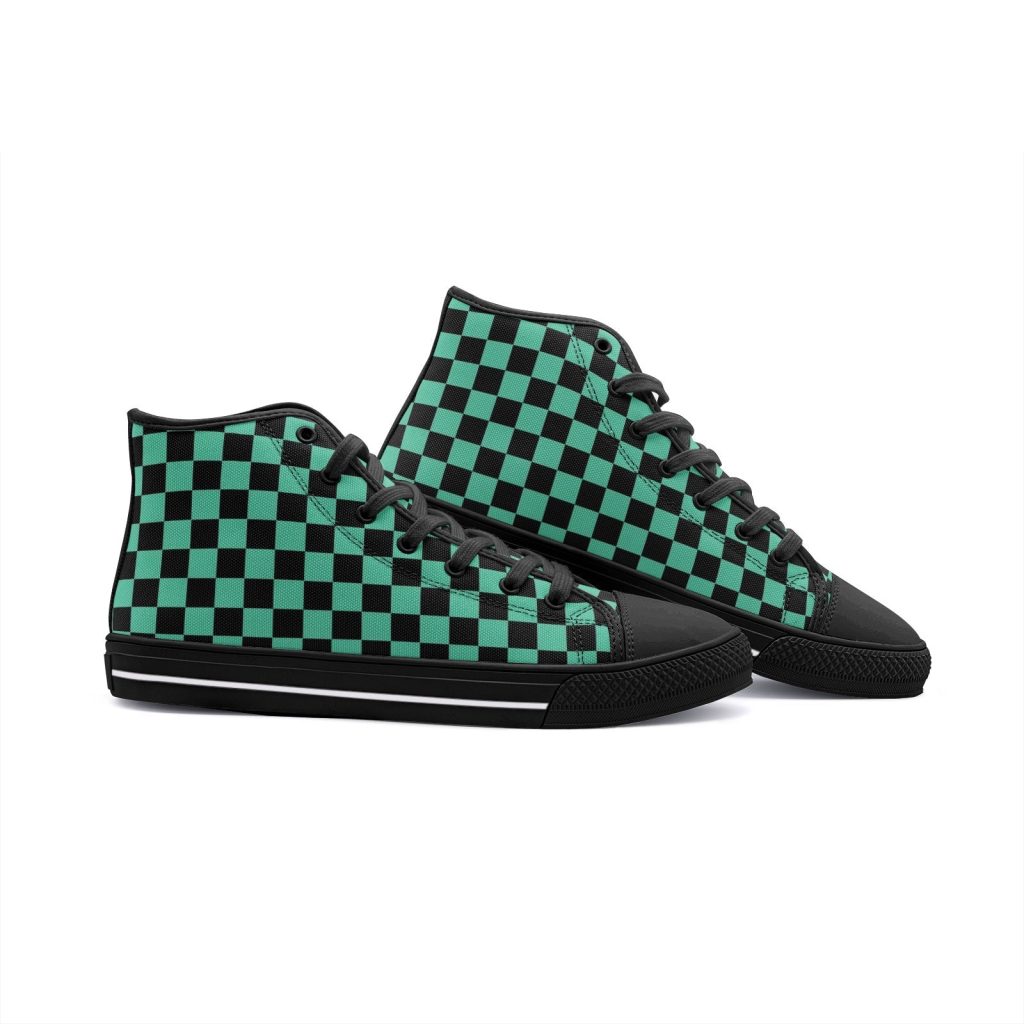 tanjiro kamado demon slayer classic high top canvas shoes 6 - Anime Shoes UK Store