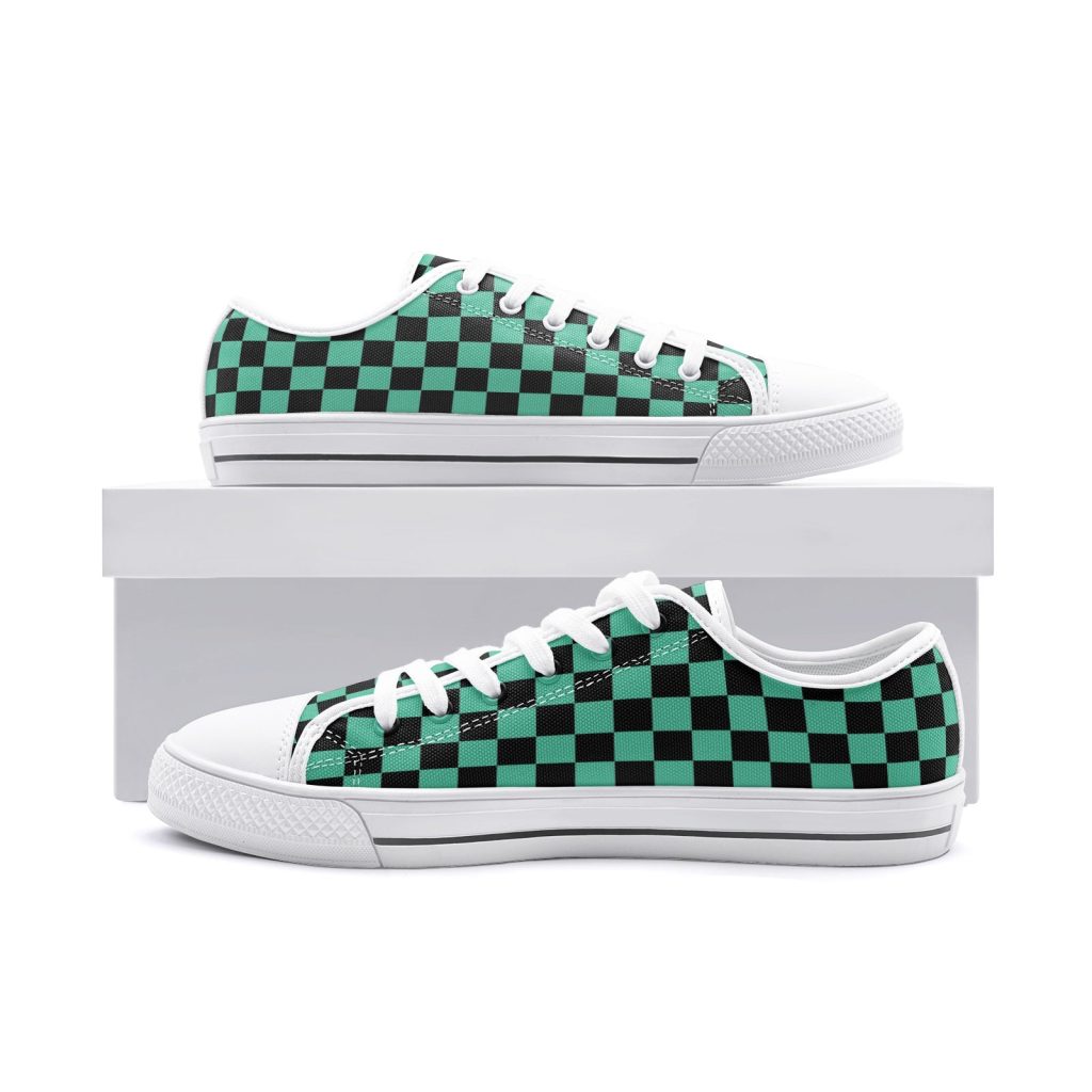tanjiro kamado demon slayer classic low top canvas shoes 2 - Anime Shoes UK Store