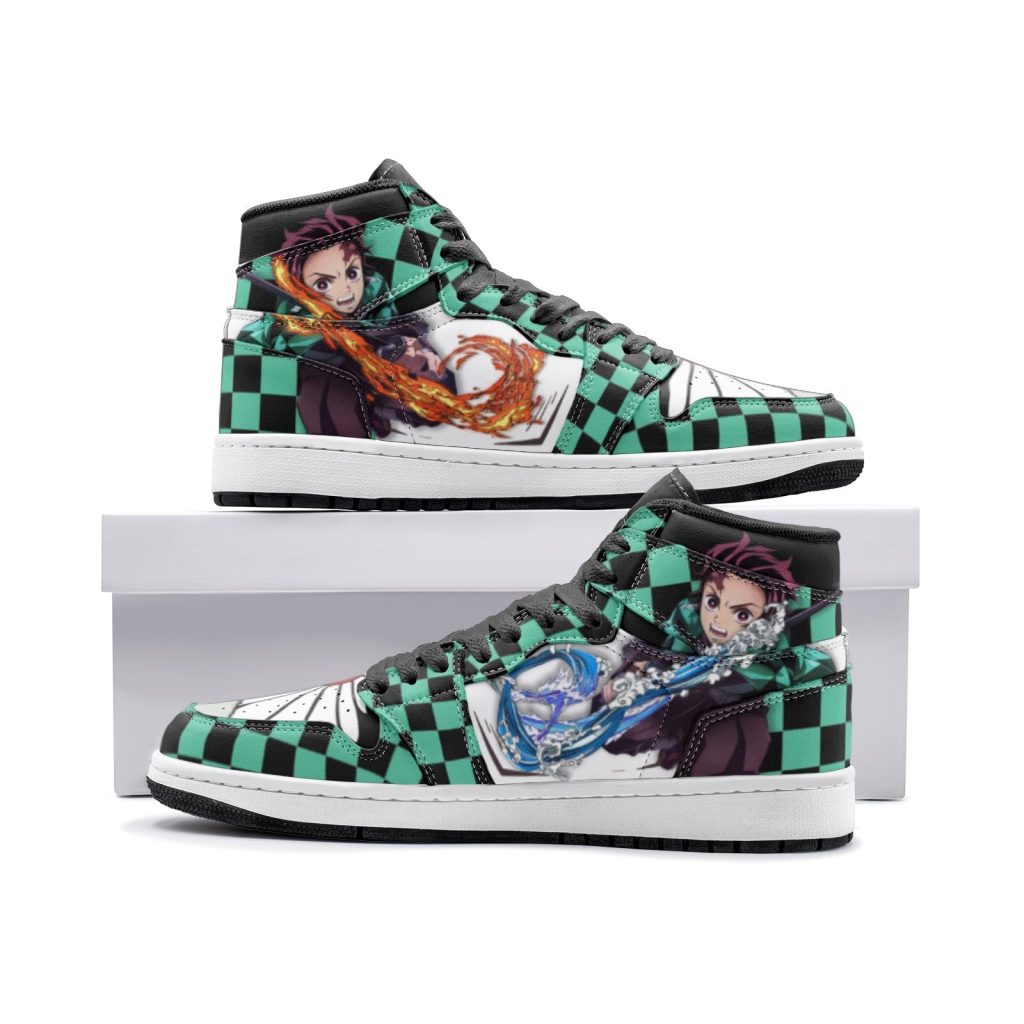 tanjiro kamado demon slayer jd1 shoes d497d389 a365 4ec6 85e5 ac12f2200d21 - Anime Shoes UK Store