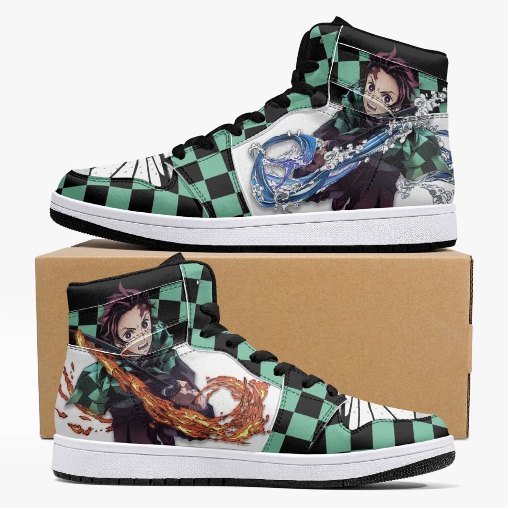 tanjiro kamado water and sun breathing demon slayer j force shoes - Anime Shoes UK Store