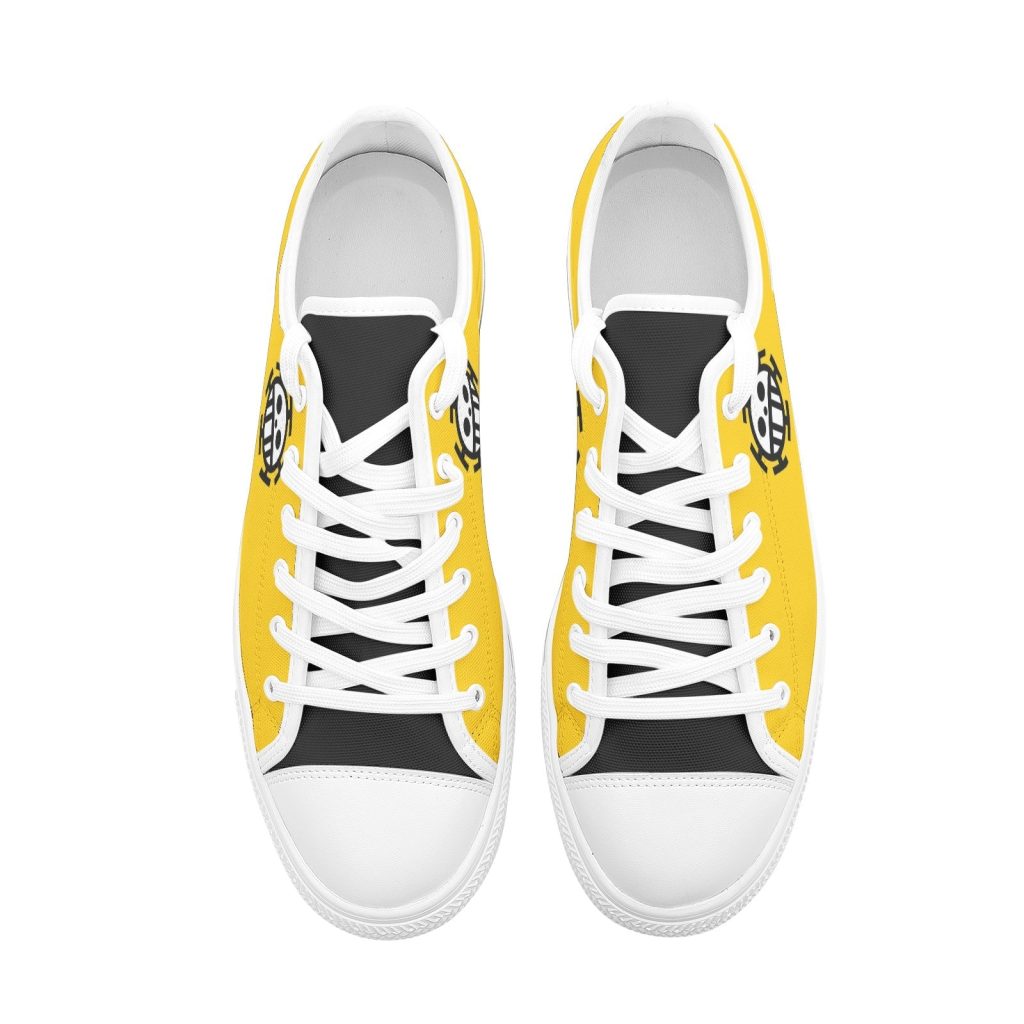 trafalgar law one piece classic low top canvas shoes 4 - Anime Shoes UK Store