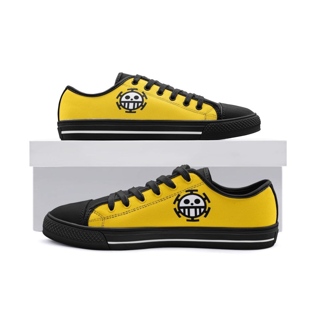 trafalgar law one piece classic low top canvas shoes 6 - Anime Shoes UK Store