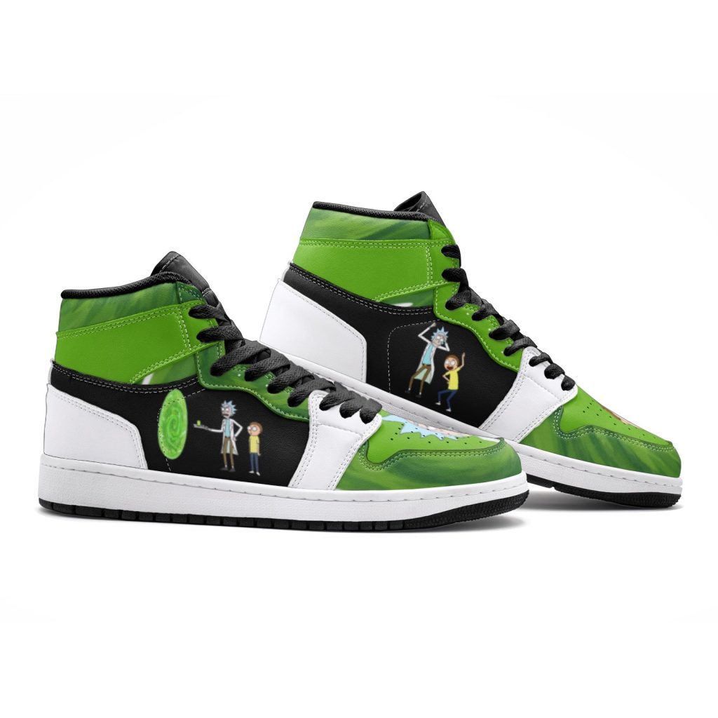 travel time rick and morty jd1 shoes 2 - Anime Shoes UK Store