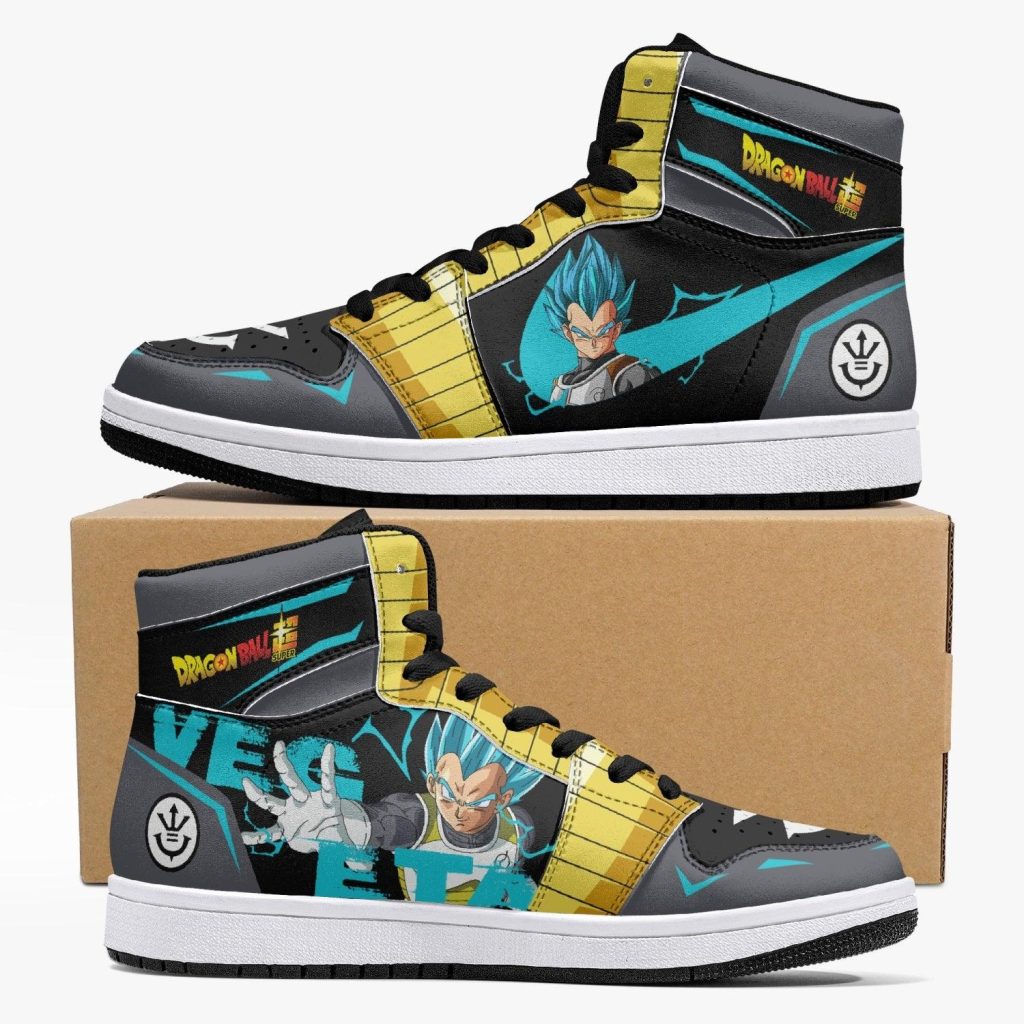 vegeta super saiyan blue dragon ball z j force shoes 2 - Anime Shoes UK Store