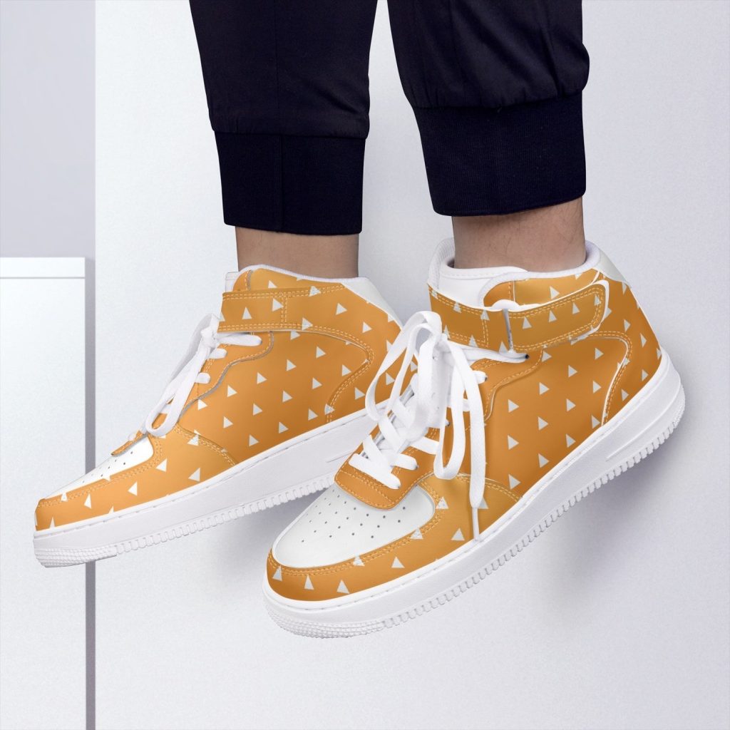 zanitsu agatsuma demon slayer high top kamikaze shoes 8 - Anime Shoes UK Store