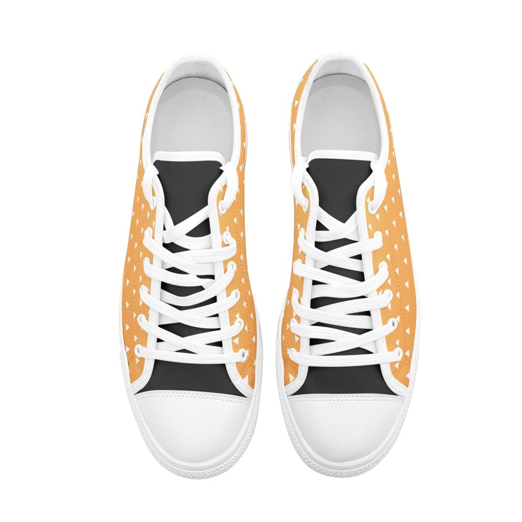 zenitsu agatsuma demon slayer classic low top canvas shoes 4 - Anime Shoes UK Store